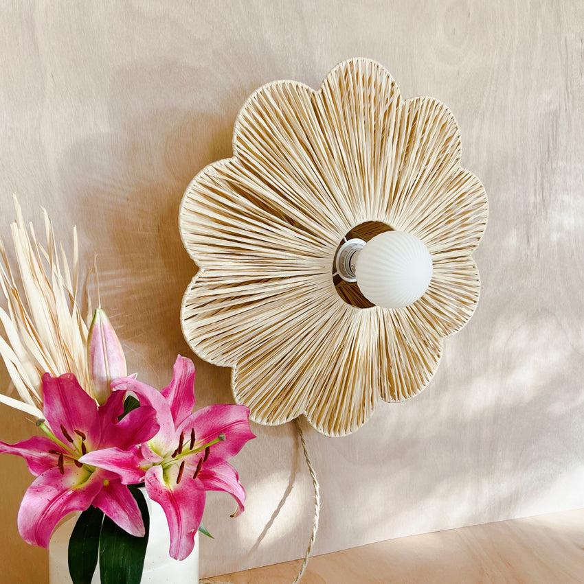 Applique tissée en raphia Astra