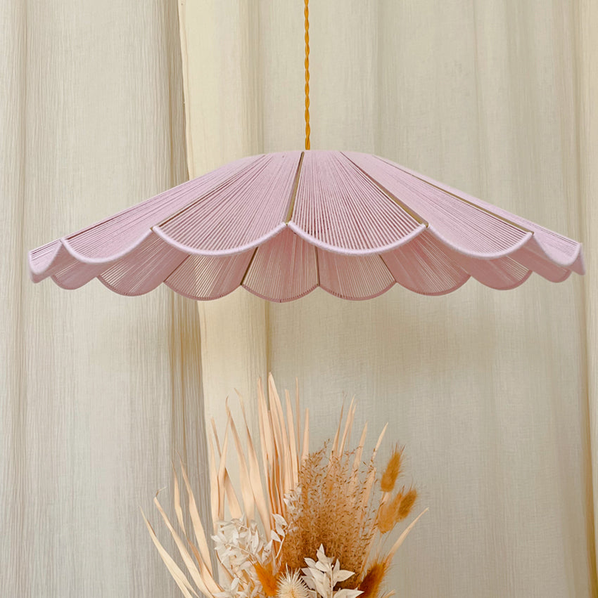Suspension tissée en coton Dahlia small
