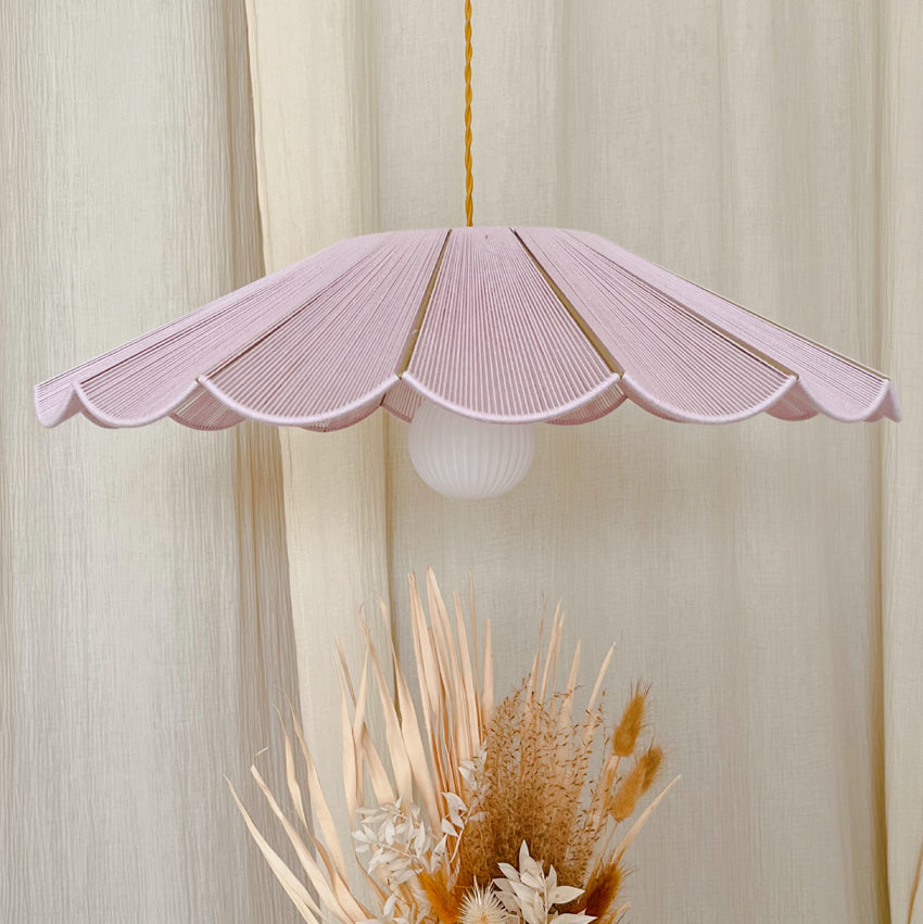 Suspension tissée en coton Dahlia small