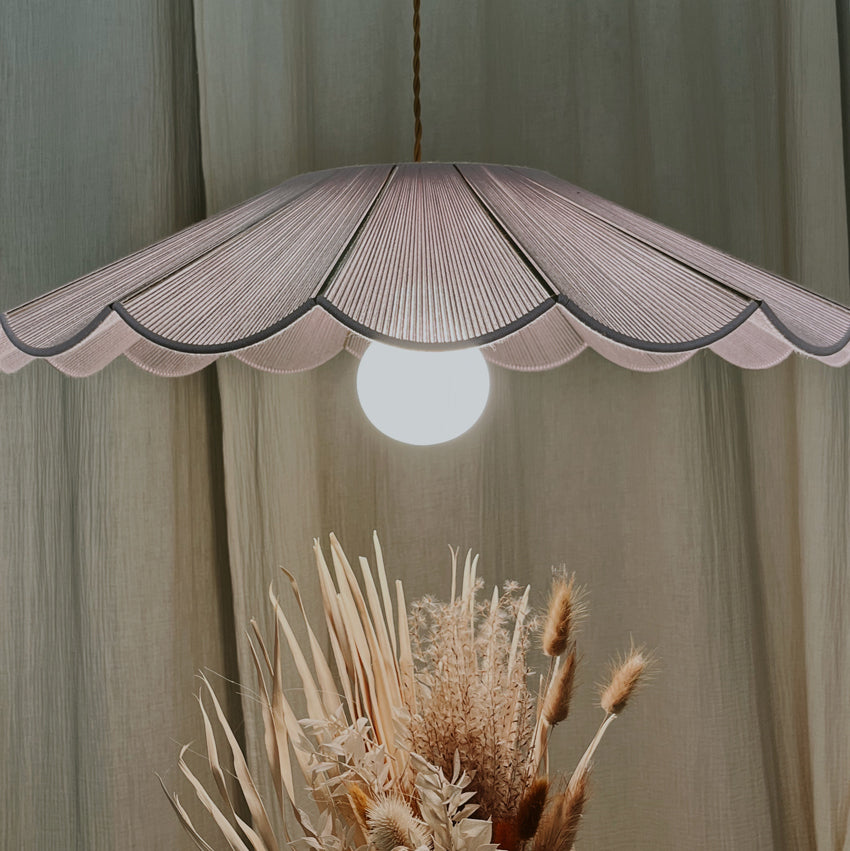 Suspension tissée en coton Dahlia small