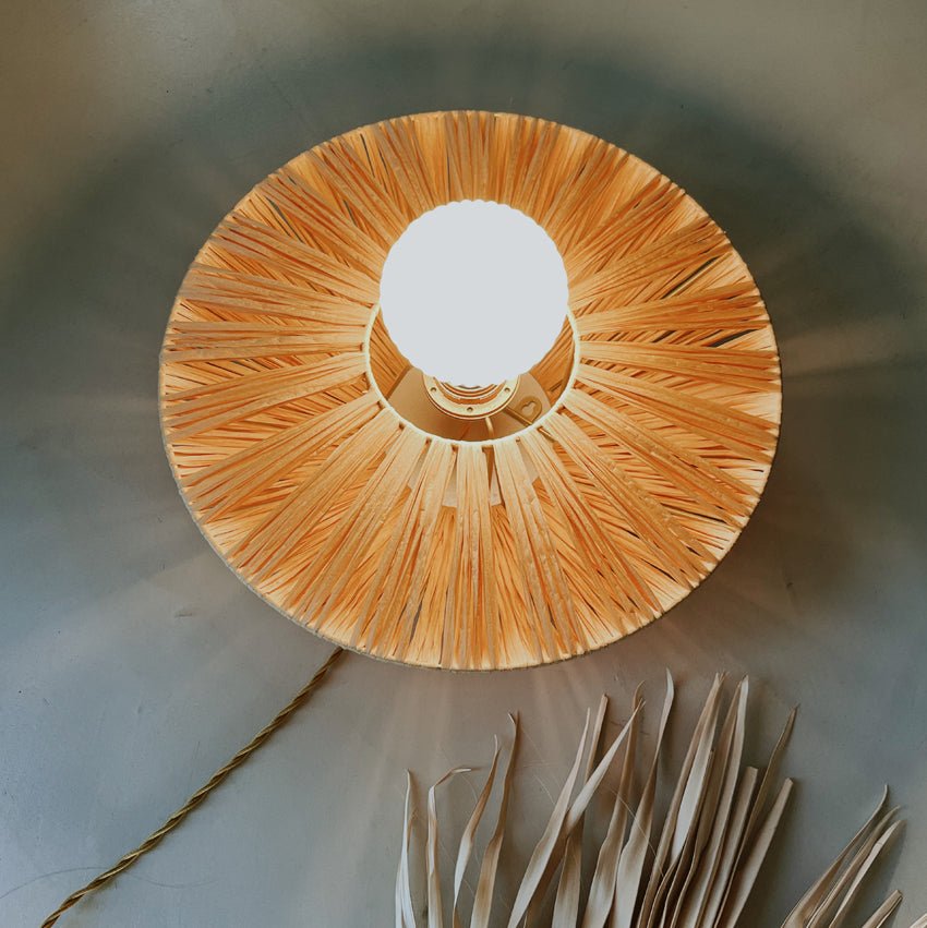 Applique tissée en raphia Malu