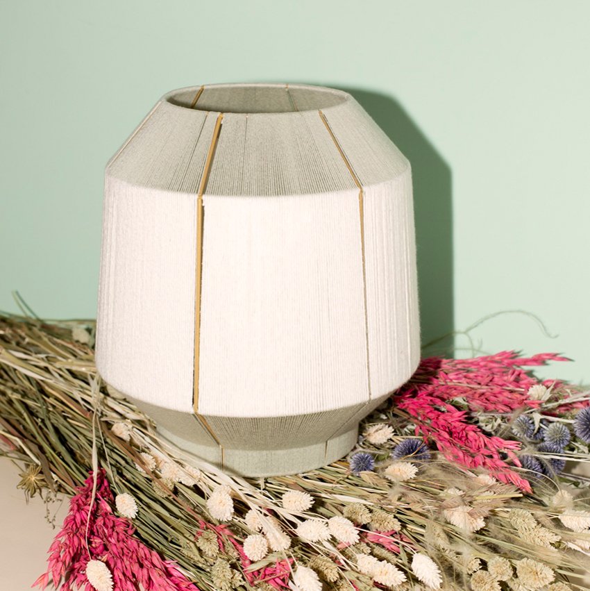 Lampe à poser tissée en coton Biarritz