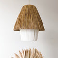 Suspension tissée en raphia Hina tan