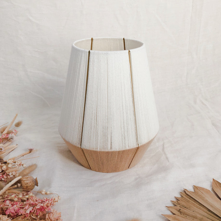Lampe à poser tissée en coton Nauri small