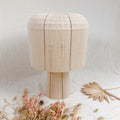 Lampe à poser tissée en coton Poema