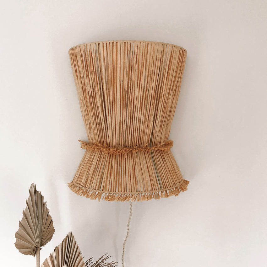 Applique tissée en raphia Tahi