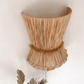 Applique tissée en raphia Tahi